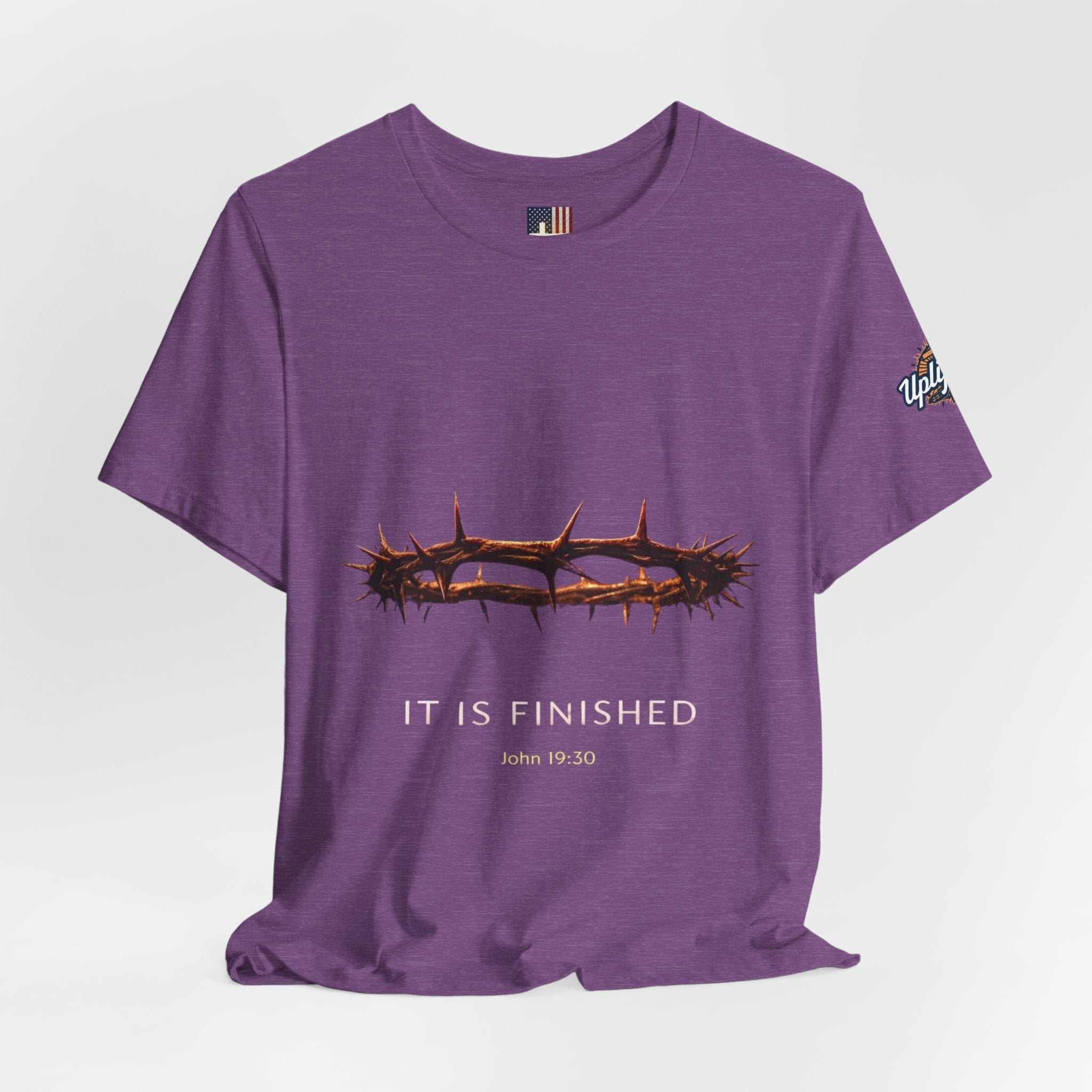 It Is Finished Crown of Thorns Tee — Christian John 19:30 Faith Shirt Printify