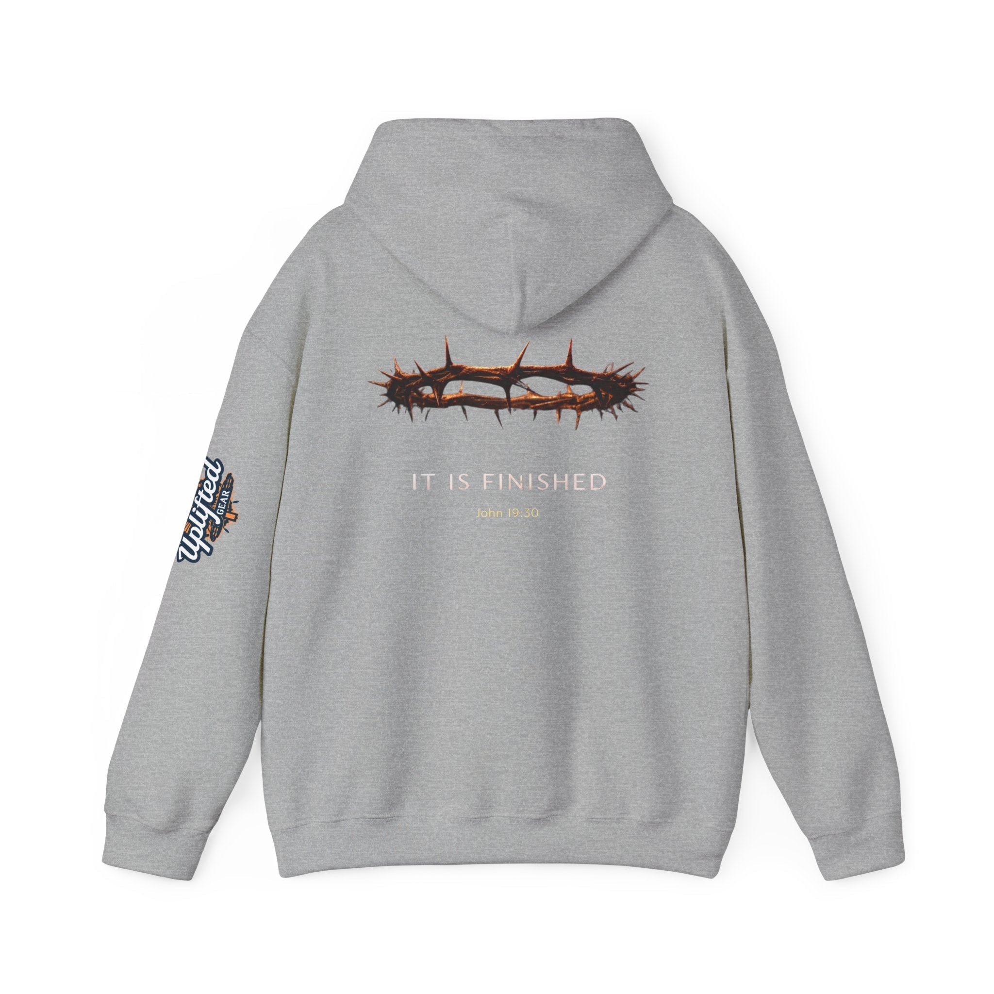 It Is Finished Crown of Thorns Hoodie — Christian John 19:30 Faith Hoodie Printify