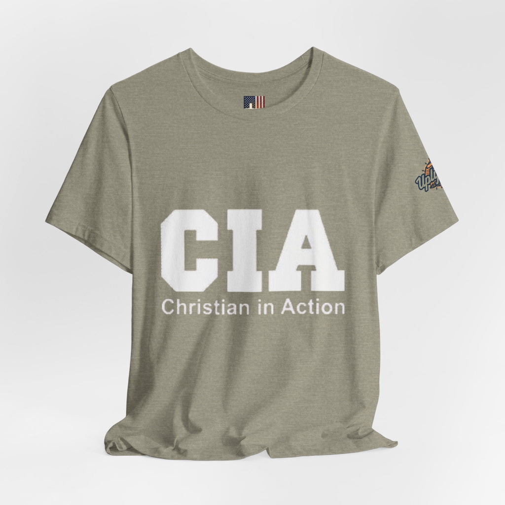 CIA Christian in Action T-shirt - Funny Faith Parody T-shirt - Mission Ready Apparel Printify