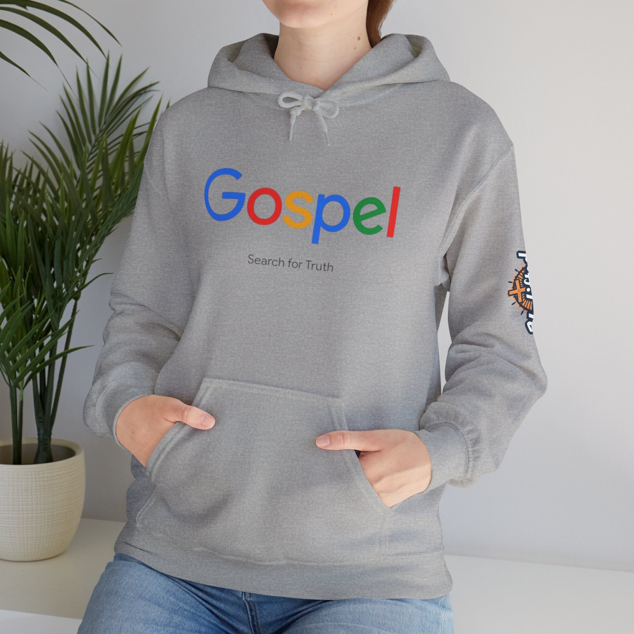 Gospel Hoodie — "Search for Truth" Christian Faith Pullover Printify