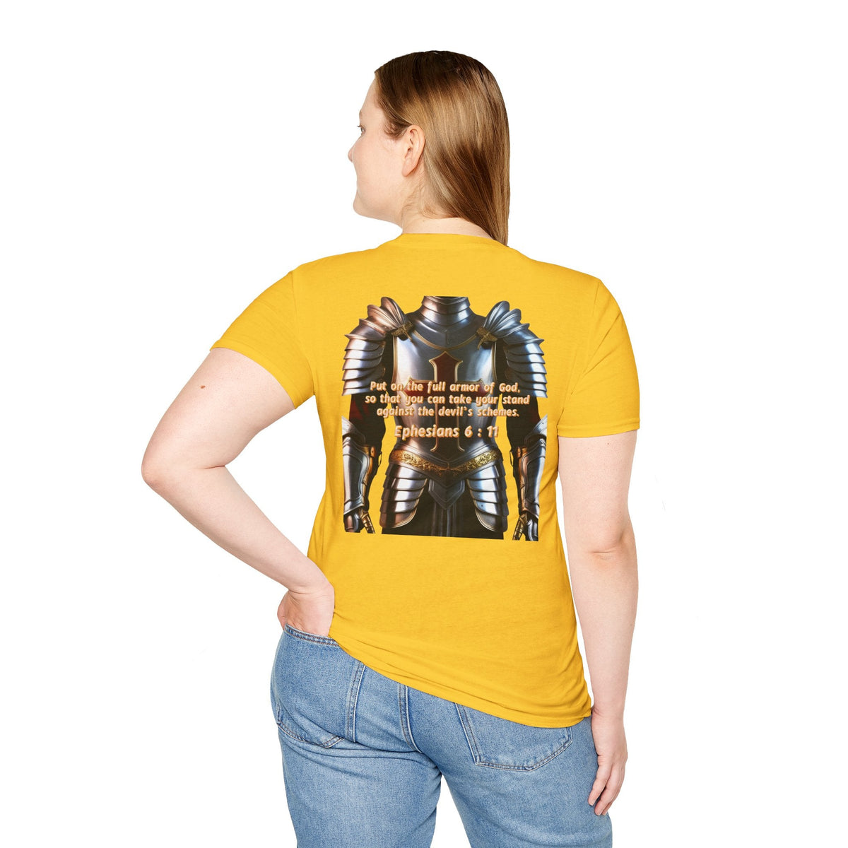 Religious Graphic Armor Of God Design - Unisex Softstyle T-Shirt Printify