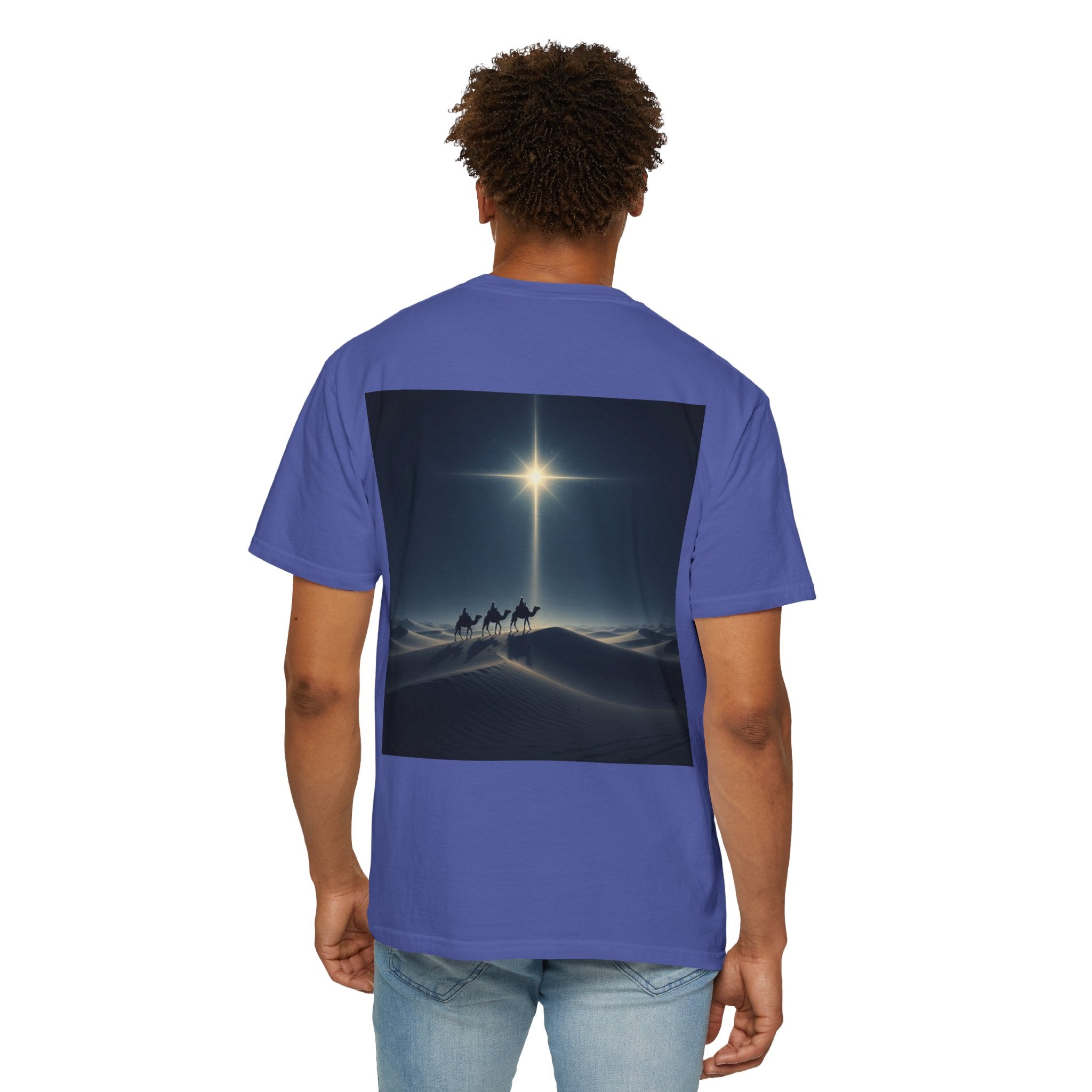 3 Wise Men T-shirt – Magi Camels Nativity Journey Christian Christmas T-shirt for Epiphany Faith & Holy Night Printify