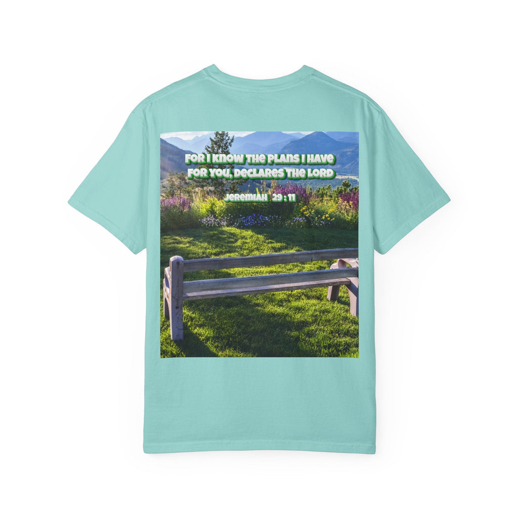Bible Verse Unisex Garment-Dyed T-shirt  - Jeremiah 29 : 11 Printify