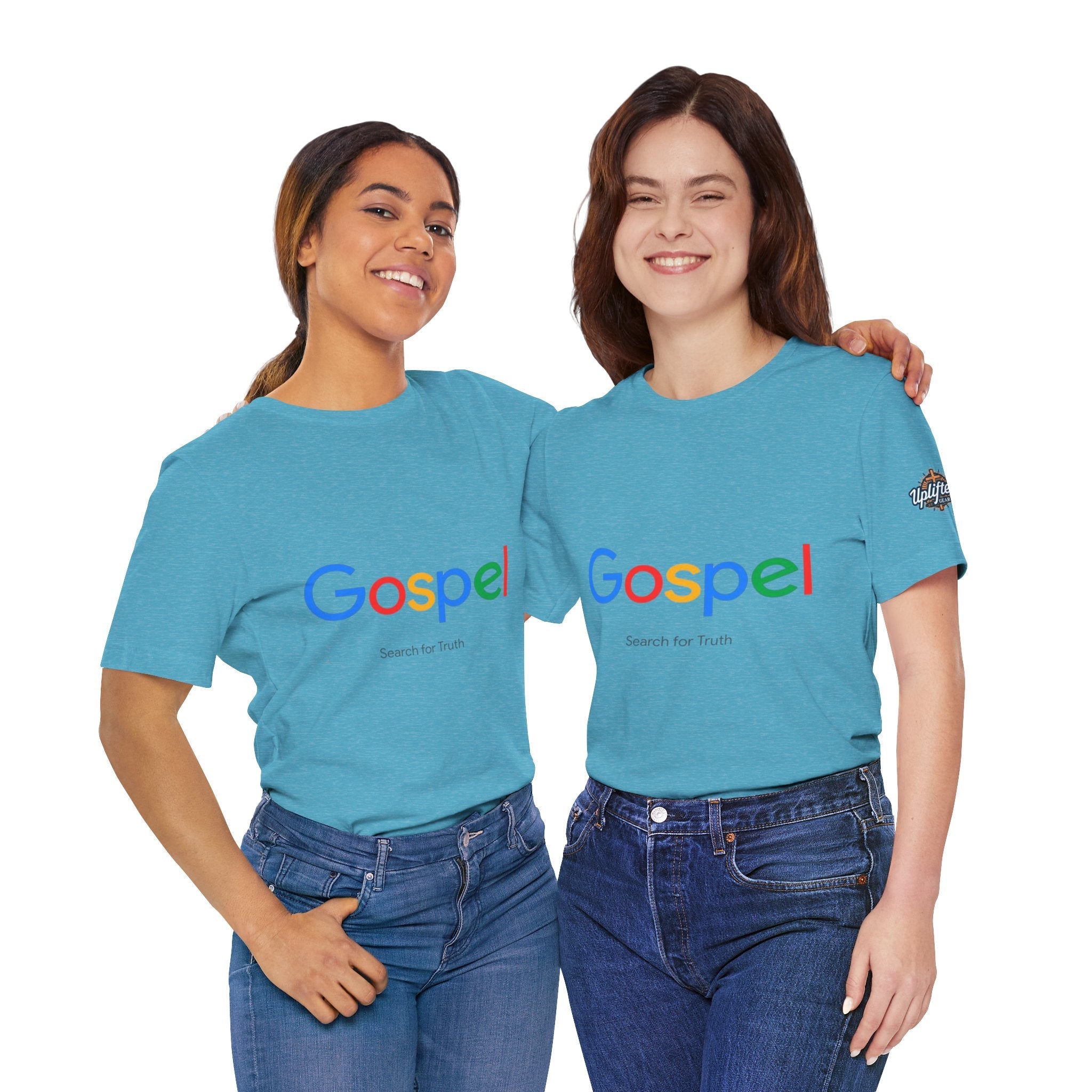 Gospel Graphic Tee — "Gospel" Colorful Logo Christian T-Shirt Printify