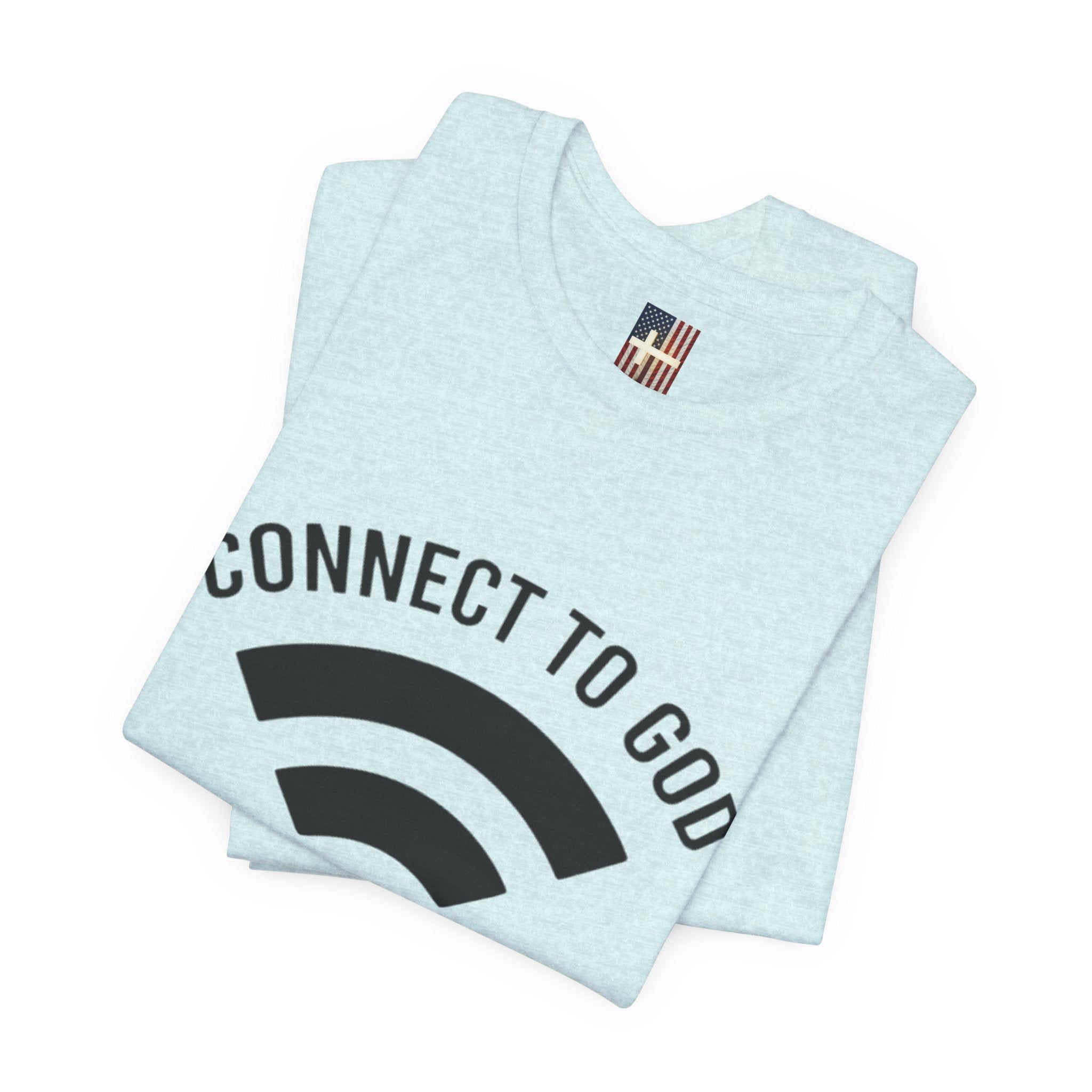 Connect to God T-shirt - WIFI Password is Jesus - Funny Christian Faith T-shirt Printify