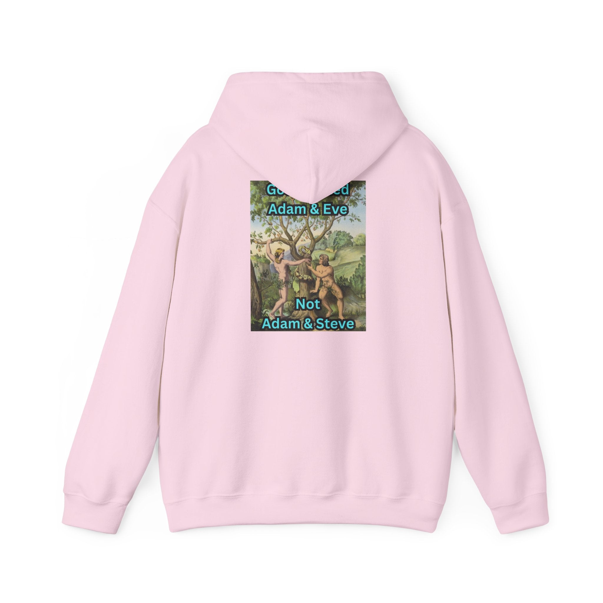 God Created Adam and Eve Hoodie – Biblical Truth Christian Hoodie for Unshakable Faith Printify