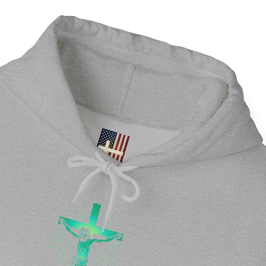 Unashamed Hoodie – Romans 1:16 Crucifixion Christian Hoodie for Bold Unwavering Faith Printify