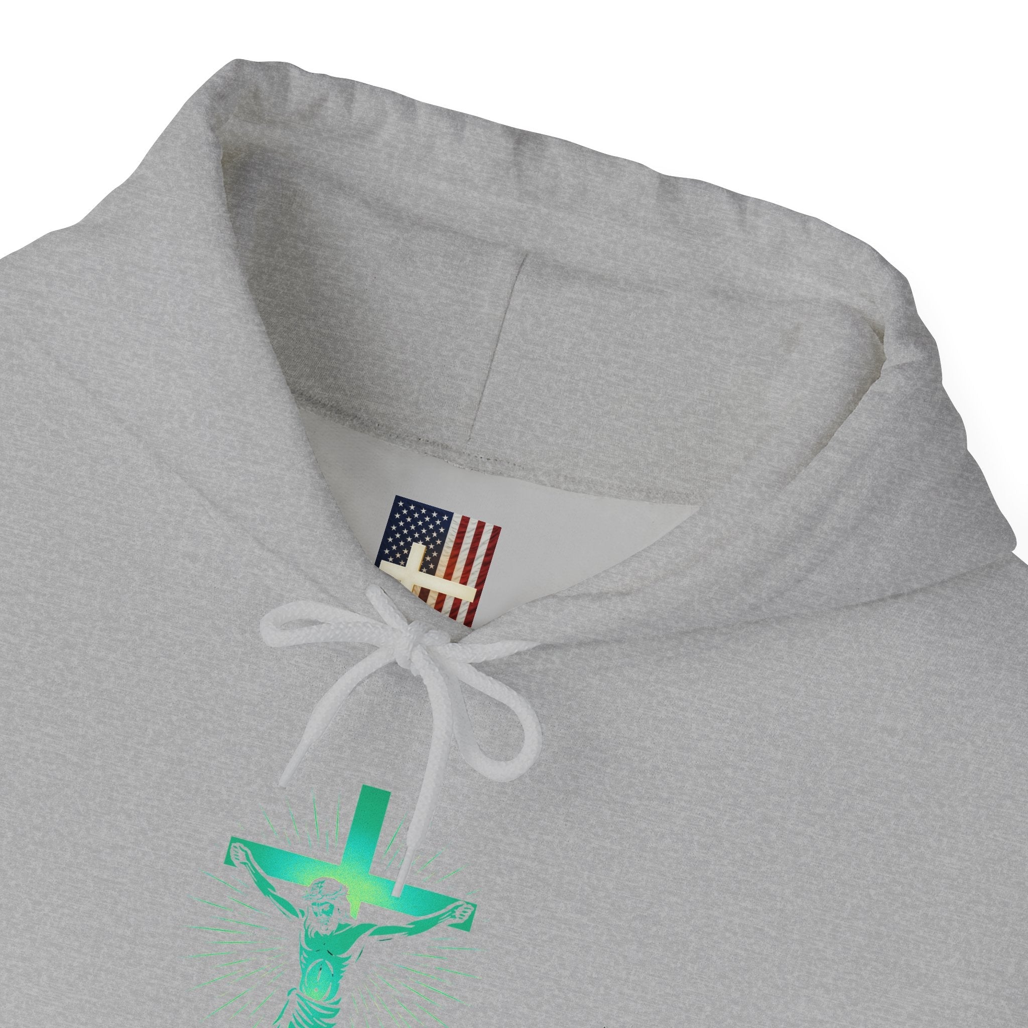 Unashamed Hoodie – Romans 1:16 Crucifixion Christian Hoodie for Bold Unwavering Faith Printify