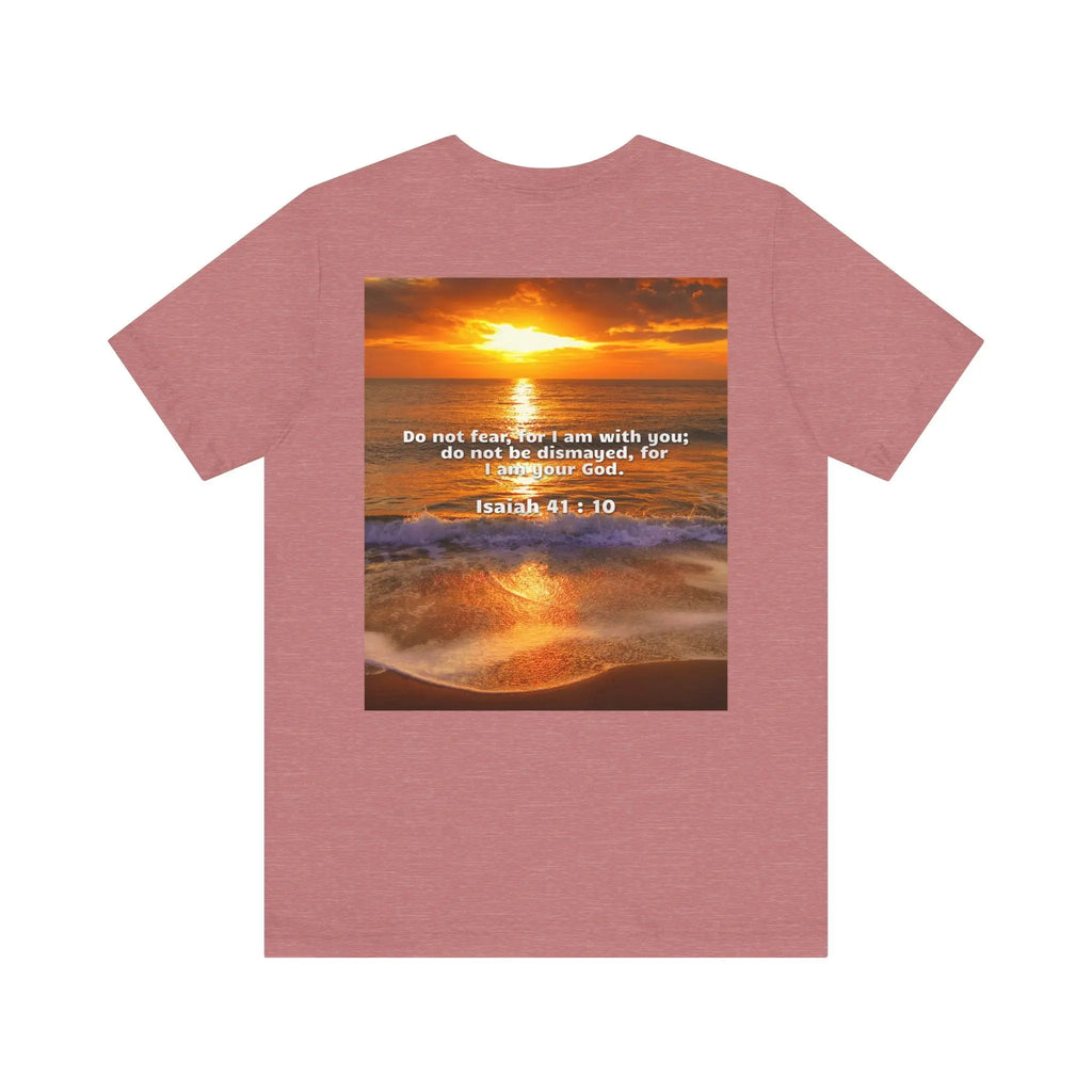 Bible Verse Unisex - Isaiah 41 : 10 Jersey Short Sleeve Tee Printify