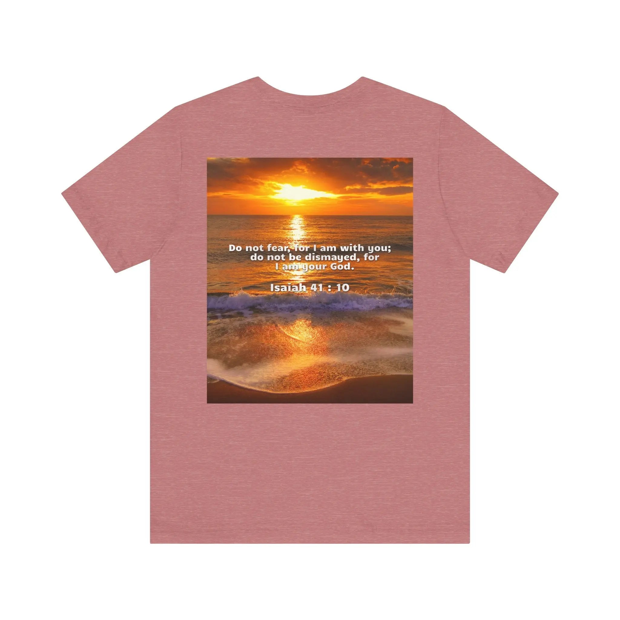Bible Verse Unisex - Isaiah 41 : 10 Jersey Short Sleeve Tee Printify