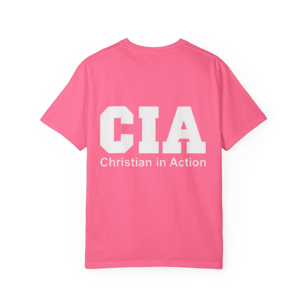 CIA Christian in Action T-shirt - Funny Faith Parody T-shirt - Mission Ready Apparel Printify