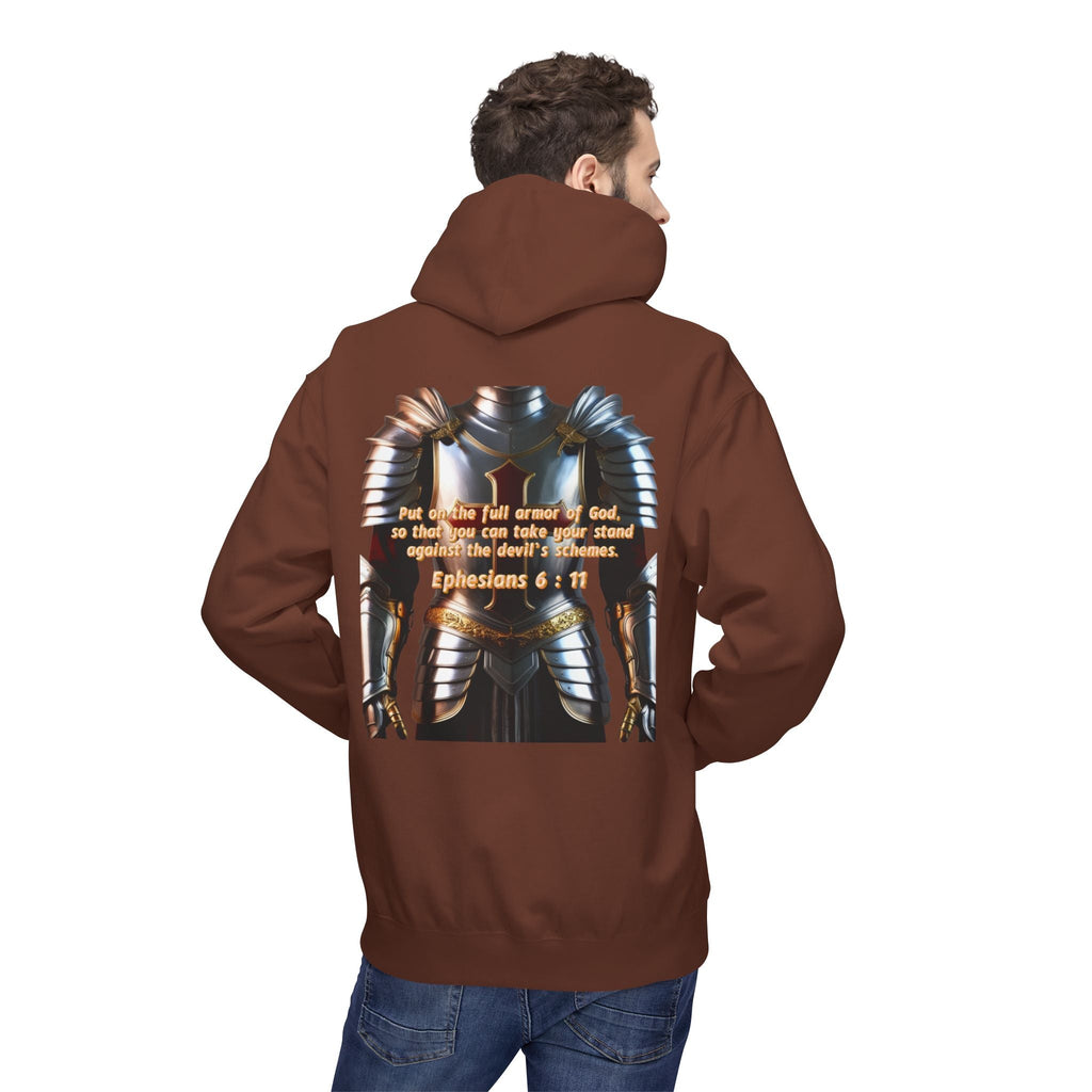 Hoodie - Ephesians 6:11 Bible Verse Religious Design Printify