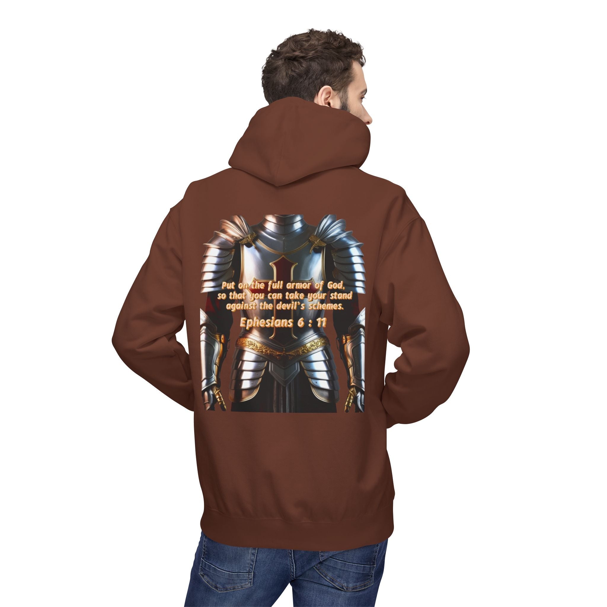Hoodie - Ephesians 6:11 Bible Verse Religious Design Printify