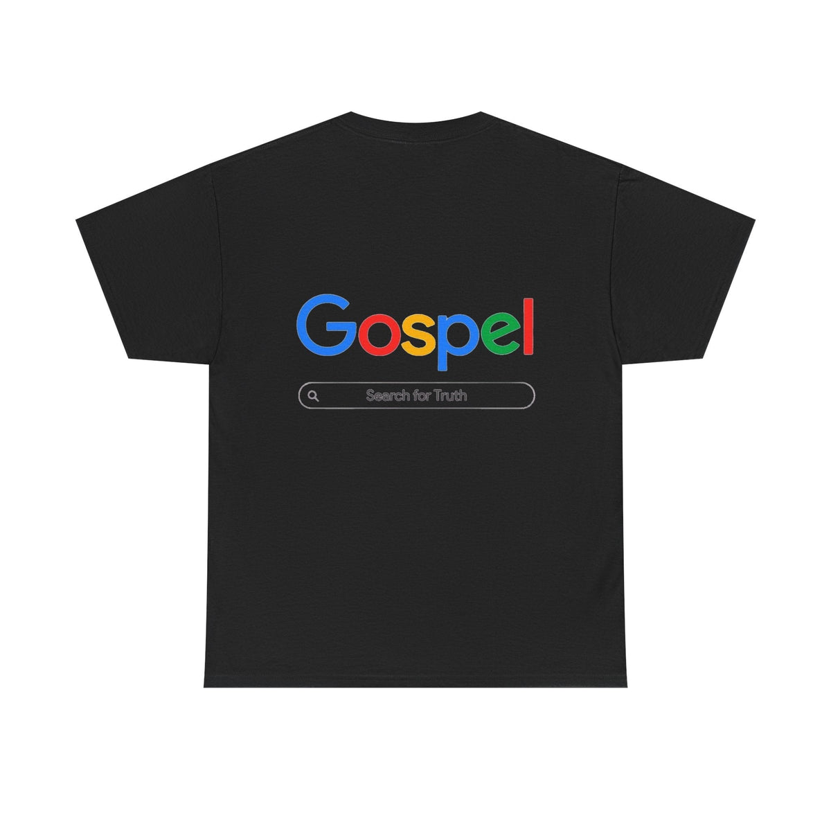 Gospel Graphic Tee — "Gospel" Colorful Logo Christian T-Shirt Printify