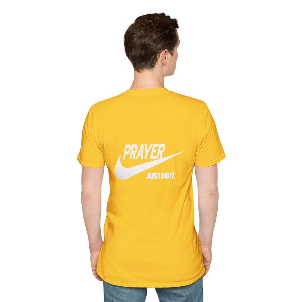 Prayer Just Do It T-shirt - Funny Christian Nike Parody T-shirt - Faith Gear Printify