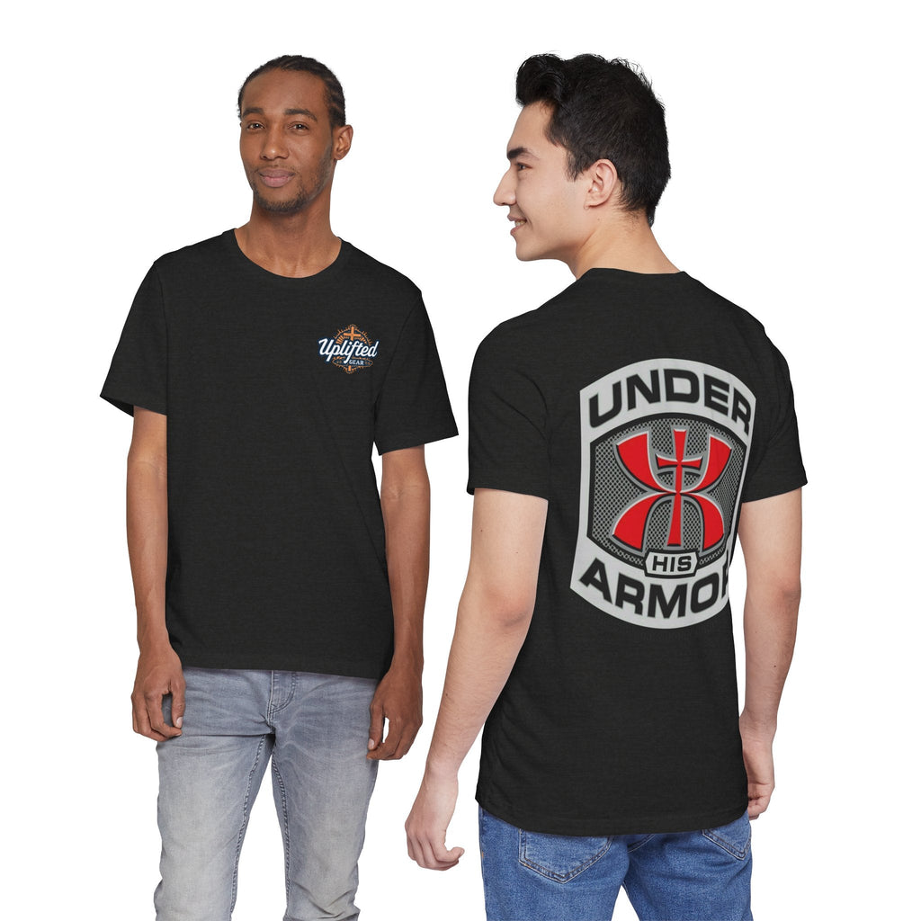 Under HIS Armor Christian T-Shirt — Faith-Inspired Under Armour Style Printify