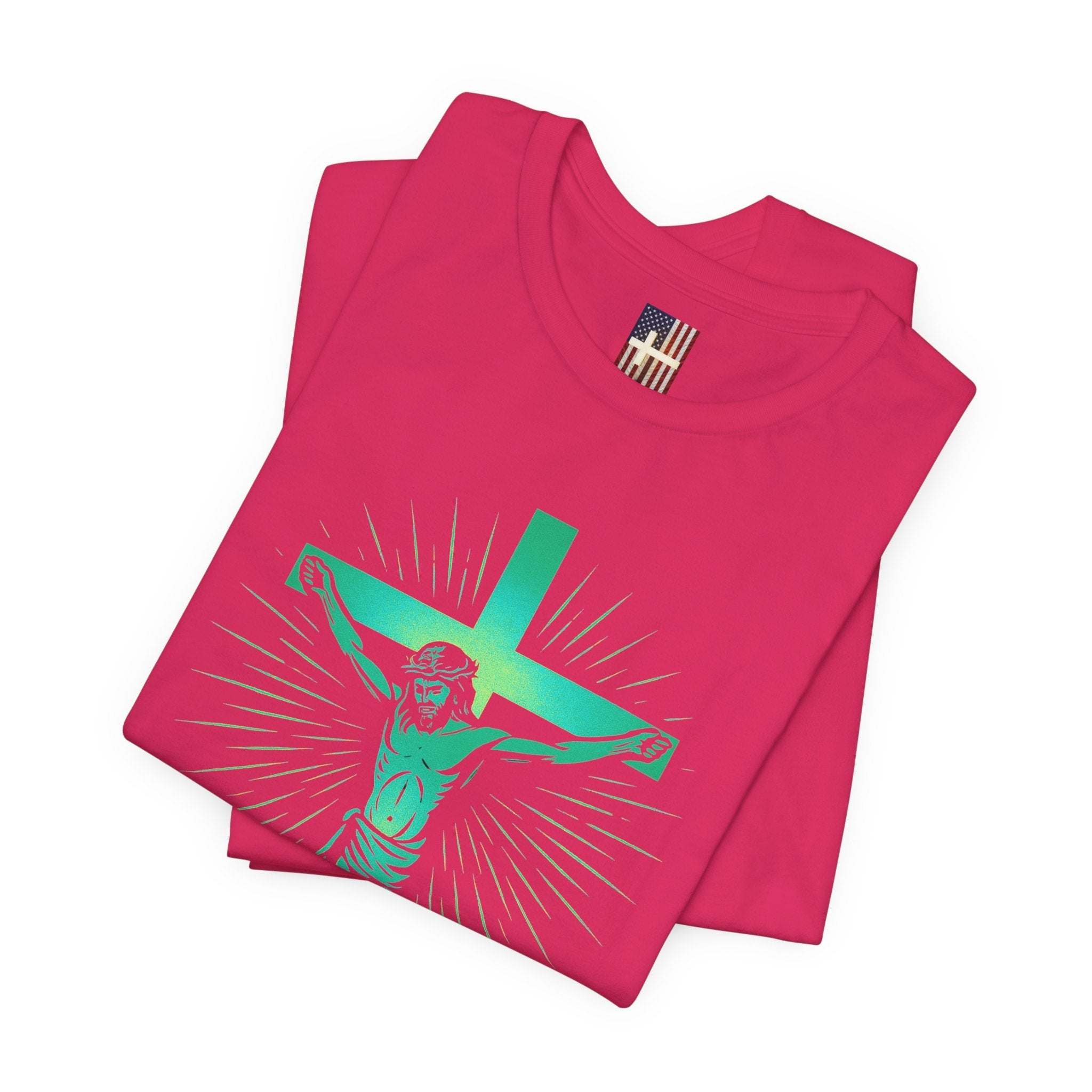 Unashamed T-shirt – Romans 1:16 Crucifixion Christian t-shirt for Bold Unwavering Faith Printify