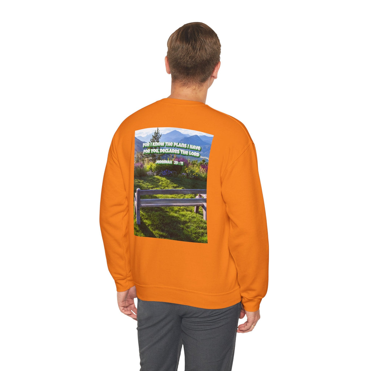 Bible Verse Unisex Heavy Blend™ Crewneck Sweatshirt -  Jeremiah 29 : 11 Printify