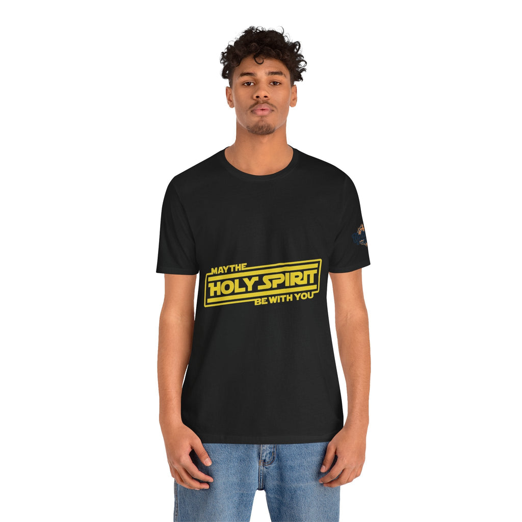 May the Holy Spirit Be With You T-shirt - Christian Star Wars Parody T-shirt Printify