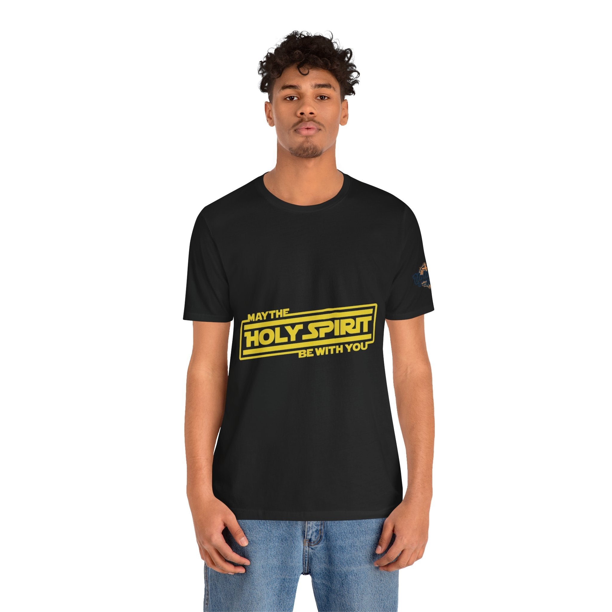 May the Holy Spirit Be With You T-shirt - Christian Star Wars Parody T-shirt Printify