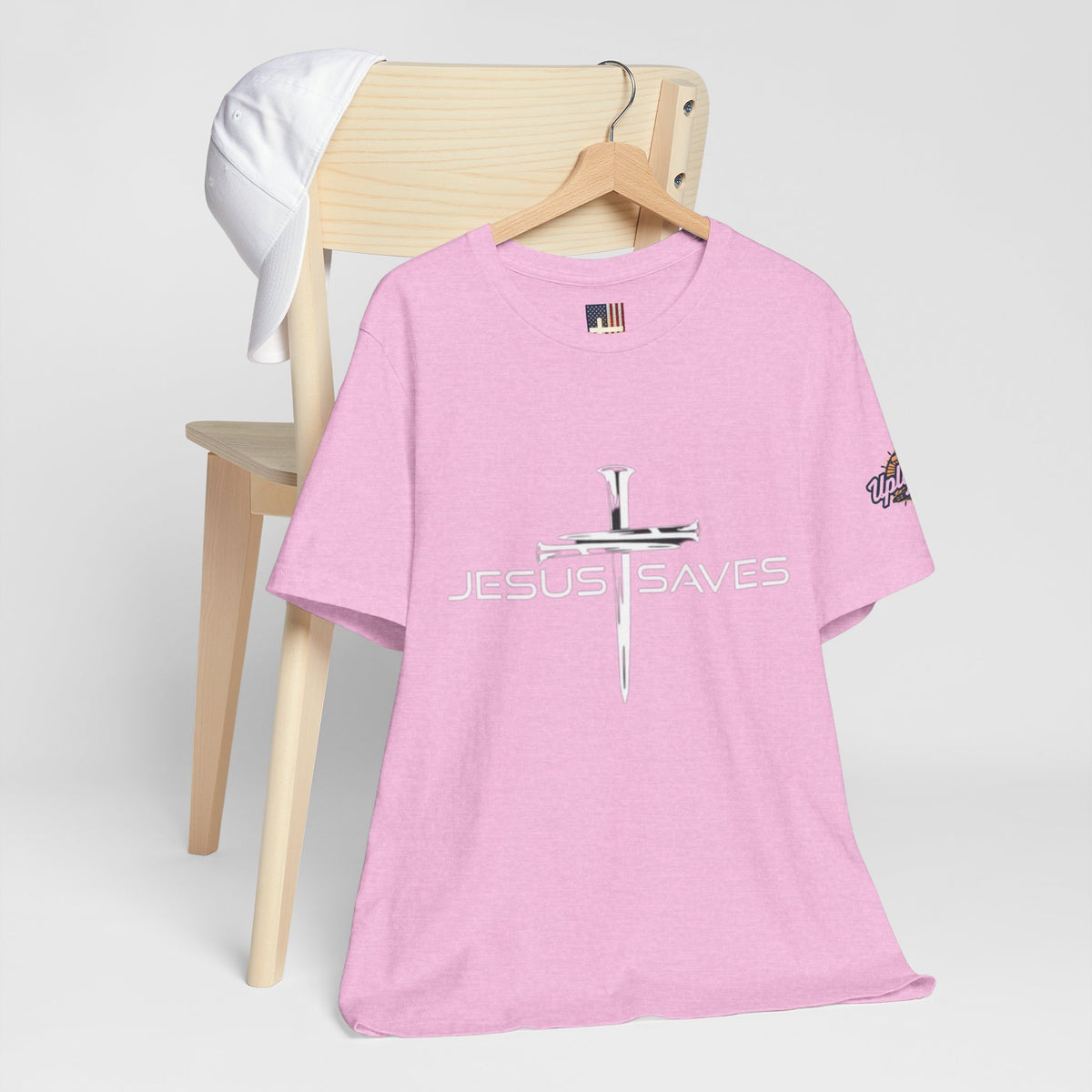 Copy of Jesus Saves T-shirt – 3 Nails Crucifix Cross Christian T-shirt for Redemption Faith & Bold Salvation
