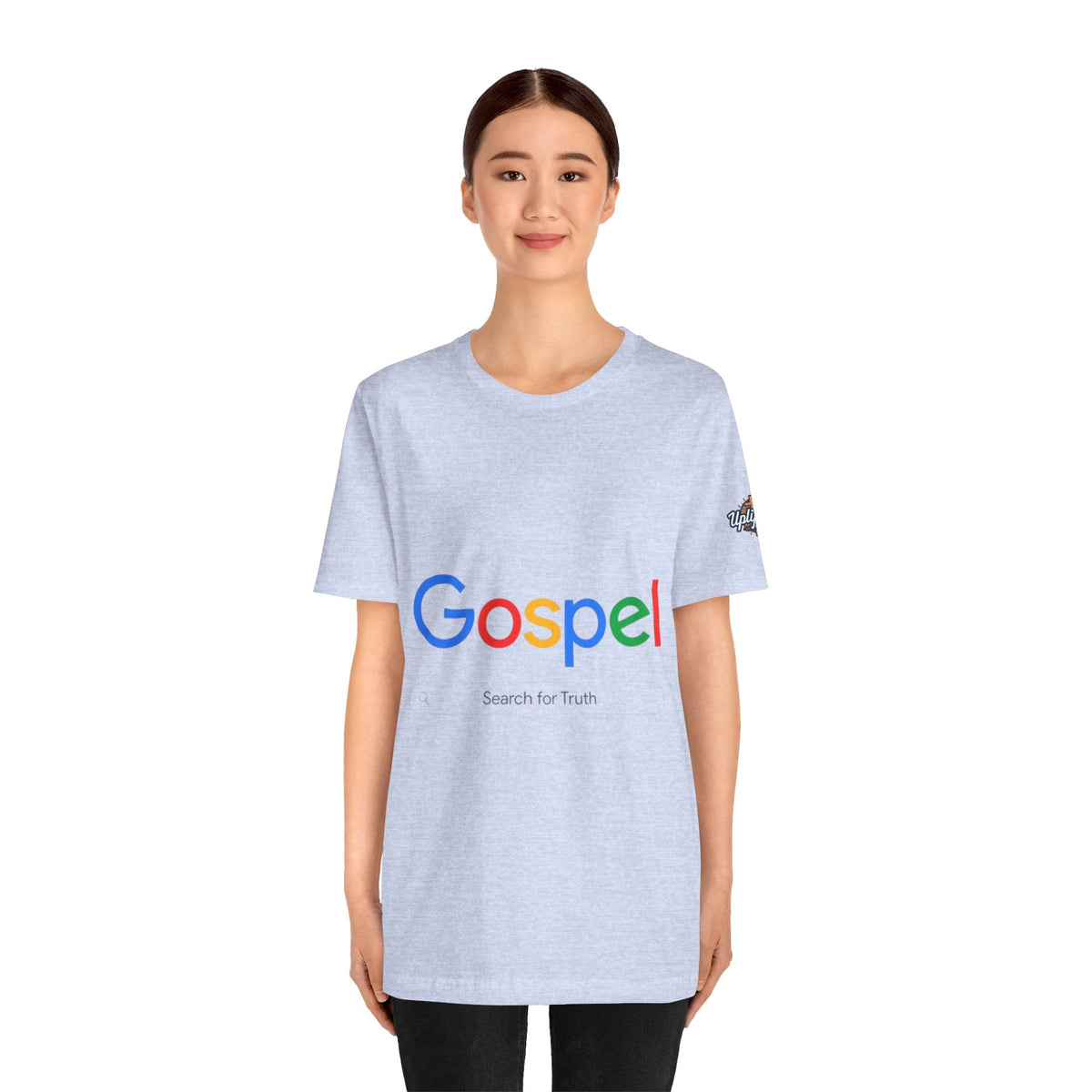 Gospel Graphic Tee — "Gospel" Colorful Logo Christian T-Shirt Printify