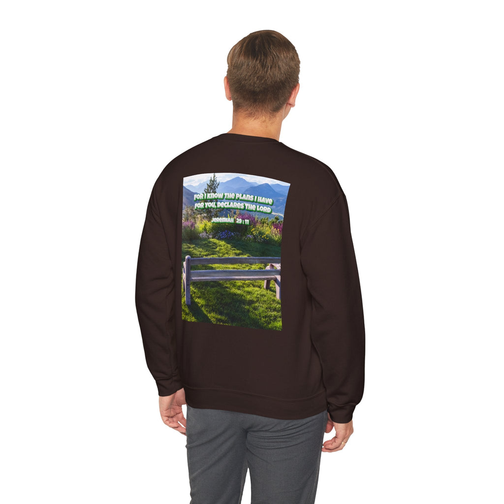 Bible Verse Unisex Heavy Blend™ Crewneck Sweatshirt -  Jeremiah 29 : 11 Printify