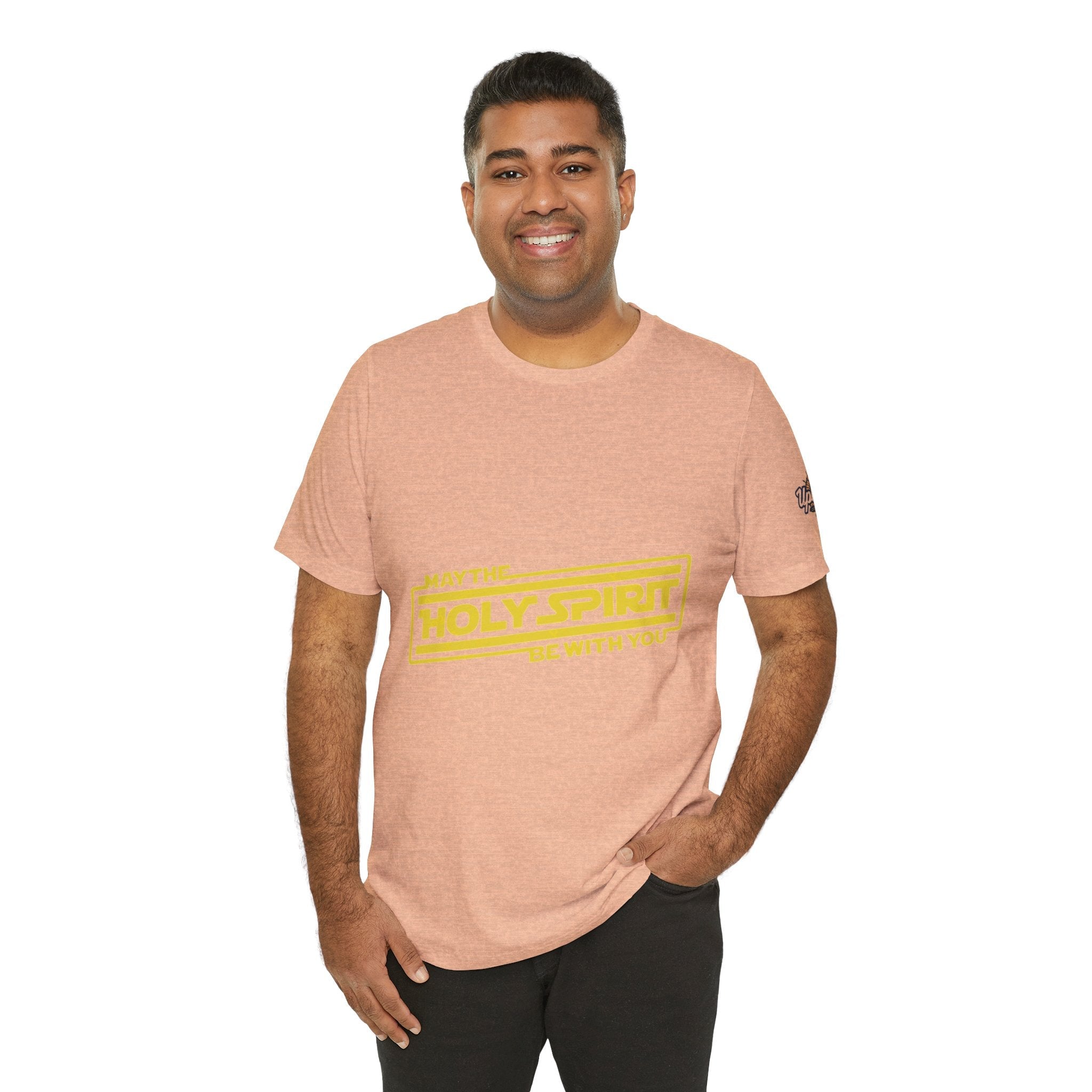 May the Holy Spirit Be With You T-shirt - Christian Star Wars Parody T-shirt Printify