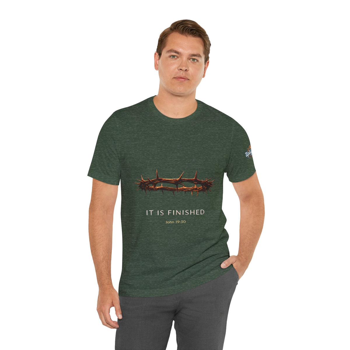 It Is Finished Crown of Thorns Tee — Christian John 19:30 Faith Shirt Printify