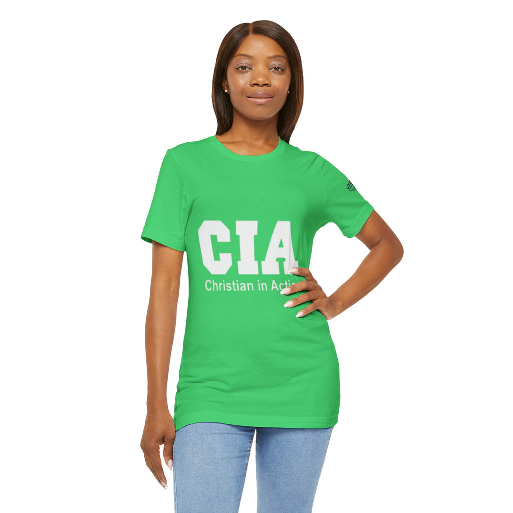 CIA Christian in Action T-shirt - Funny Faith Parody T-shirt - Mission Ready Apparel Printify