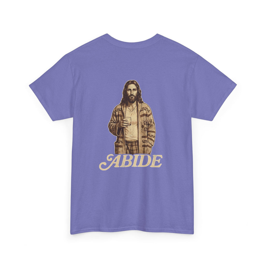 Abide Vintage Jesus Tee — "The Dude" Graphic Christian T-Shirt Printify