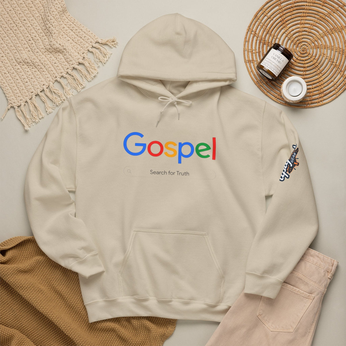 Gospel Hoodie — "Search for Truth" Christian Faith Pullover Printify