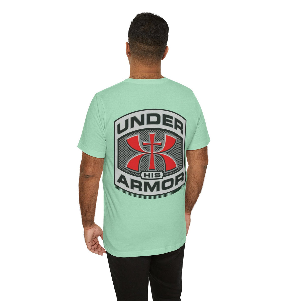 Under HIS Armor Christian T-Shirt — Faith-Inspired Under Armour Style Printify