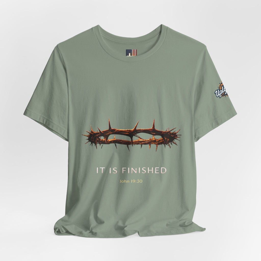 It Is Finished Crown of Thorns Tee — Christian John 19:30 Faith Shirt Printify