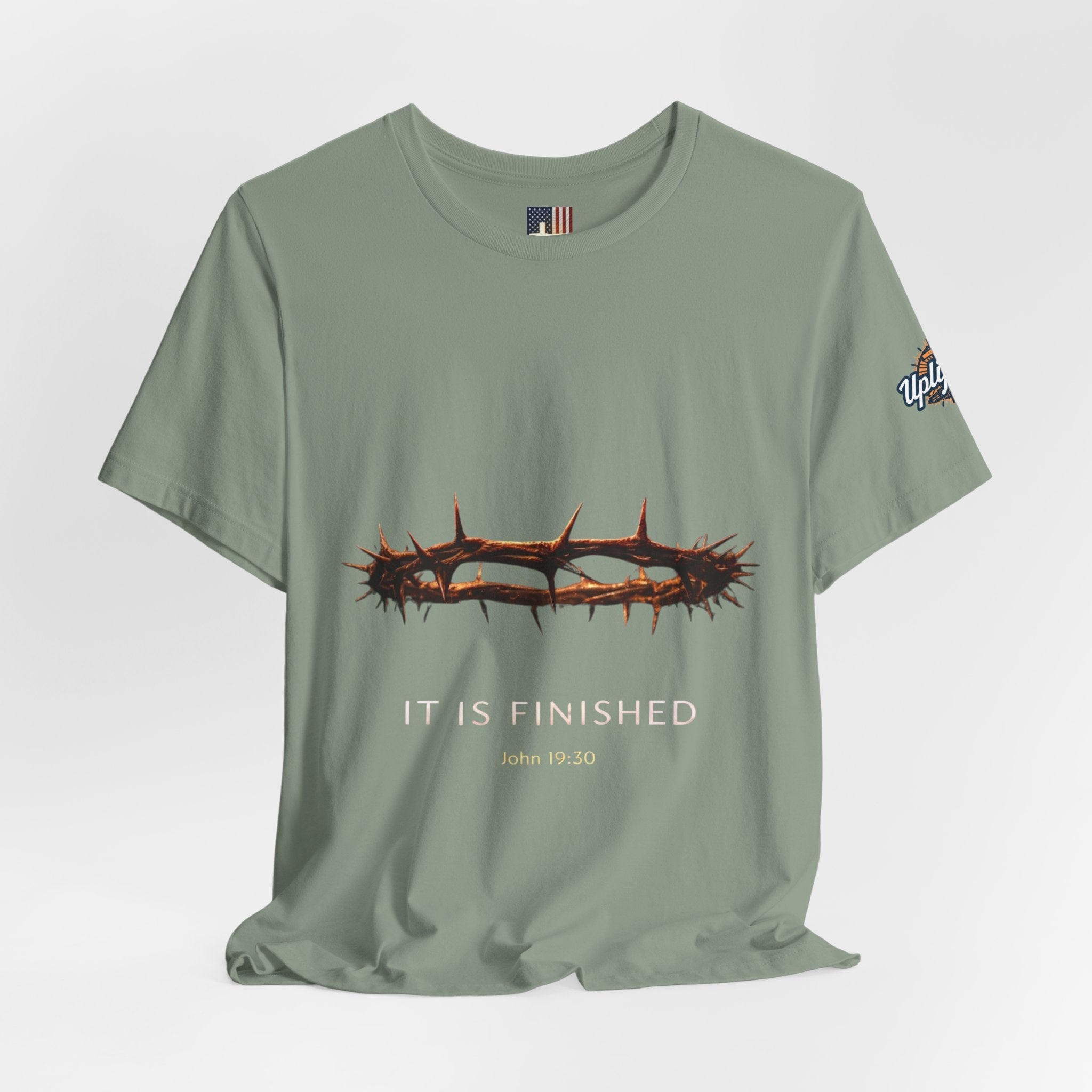 It Is Finished Crown of Thorns Tee — Christian John 19:30 Faith Shirt Printify