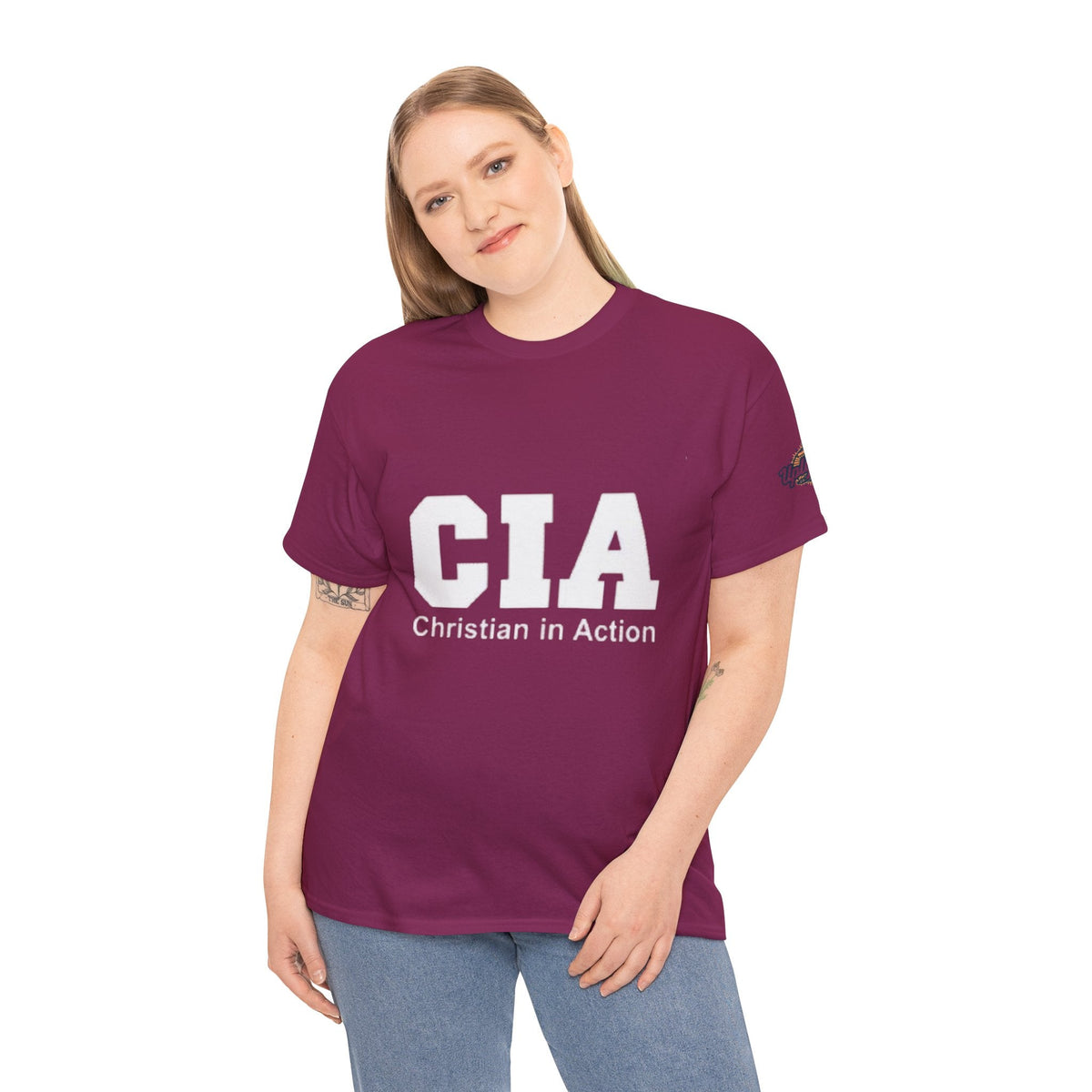 CIA Christian in Action T-shirt - Funny Faith Parody T-shirt - Mission Ready Apparel Printify
