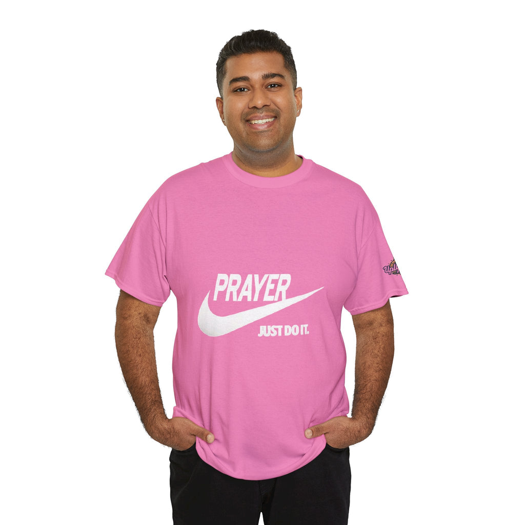 Prayer Just Do It T-shirt - Funny Christian Nike Parody T-shirt - Faith Gear Printify