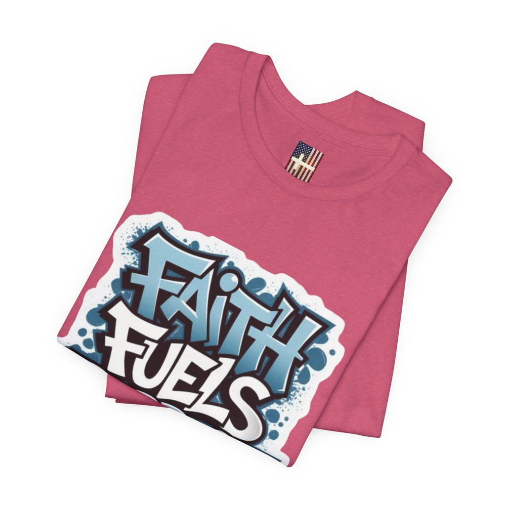 Faith Fuels Purpose T-shirt – Inspirational Christian T-shirt for Divine Drive & Unstoppable Belief Printify