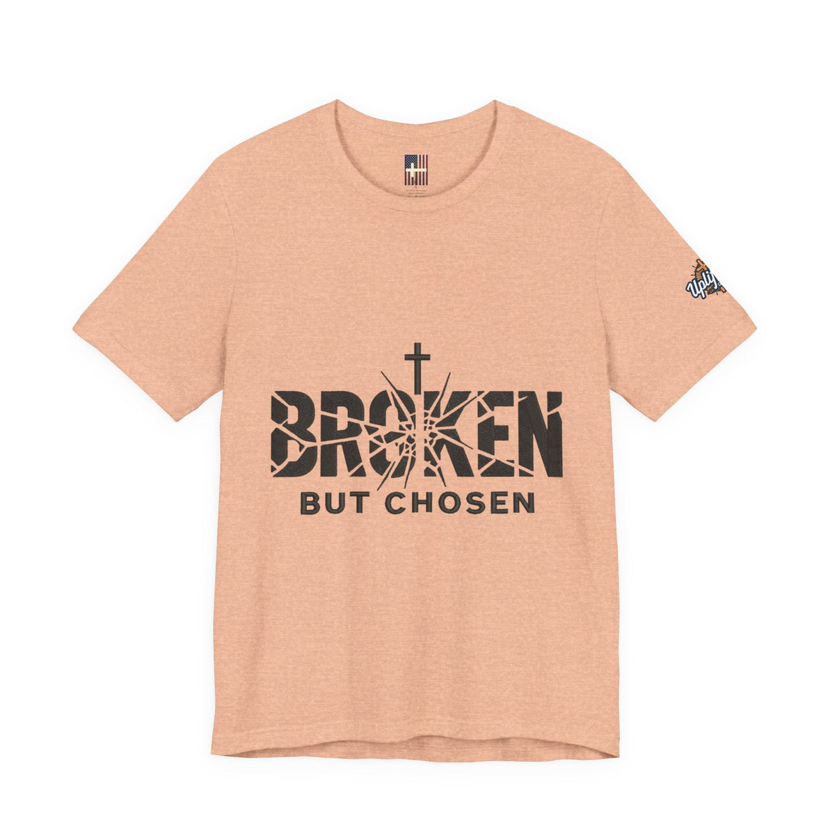 Broken But Chosen T-Shirt — Inspirational Faith Graphic Tee Printify