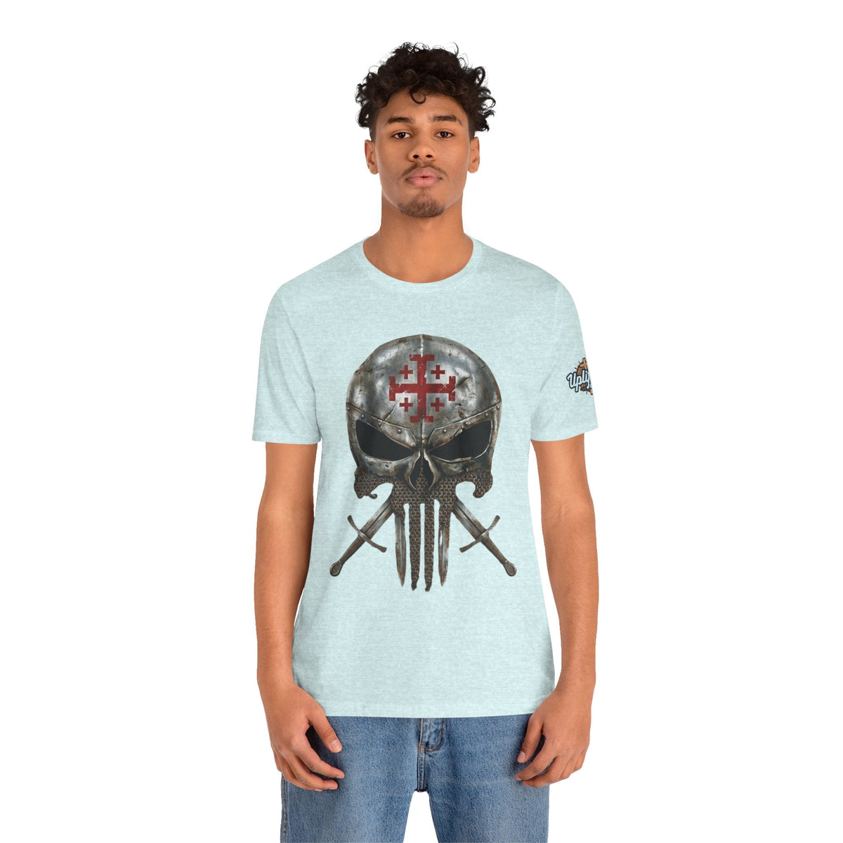 Crusader Knight Christian Skull T-shirt - Warrior Armor of God T-shirt Printify