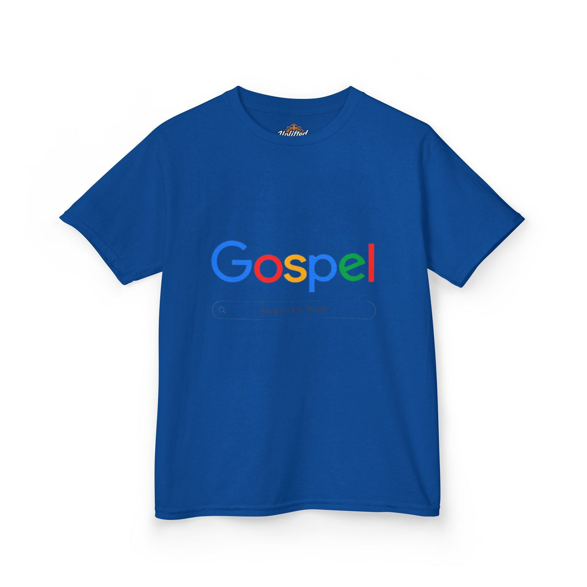 Kids Tee — "Gospel" Colorful Search-Style Logo Printify