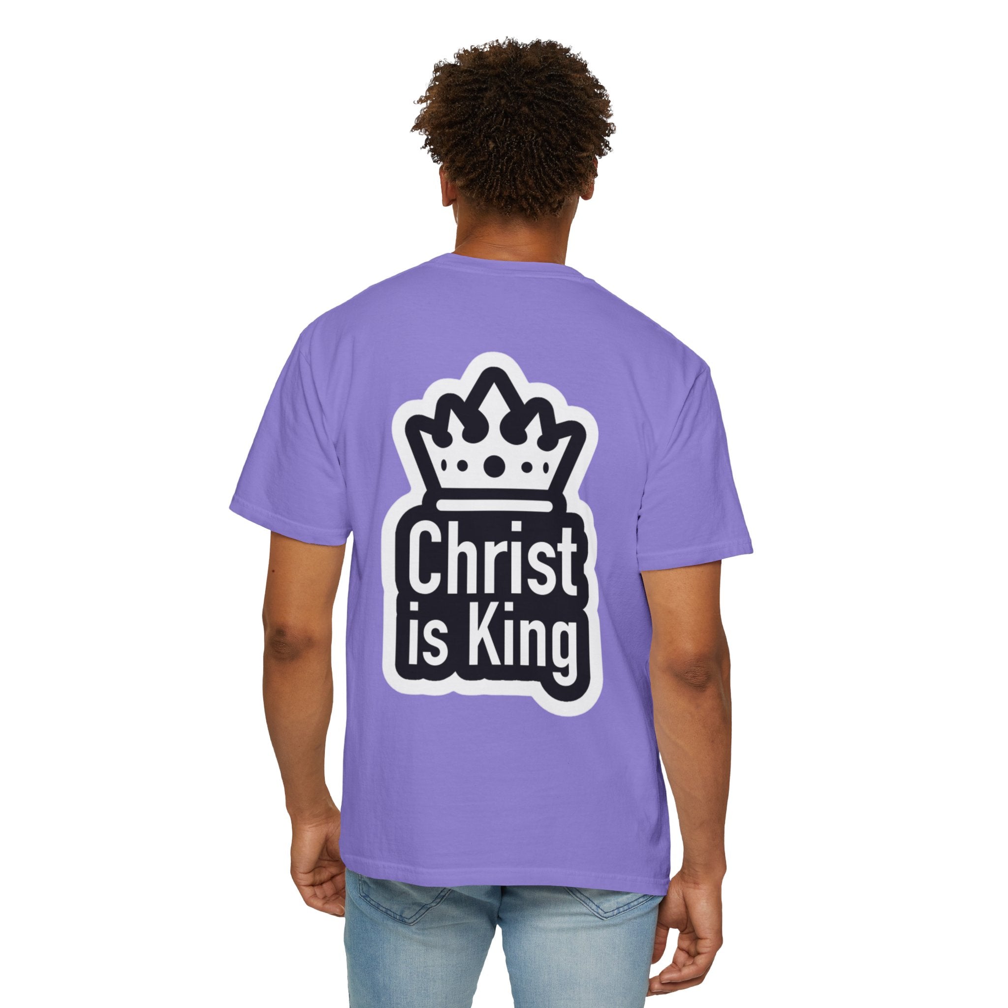 Christ is King T-Shirt – Bold Crown & Cross Christian Tee for Unashamed Faith Printify
