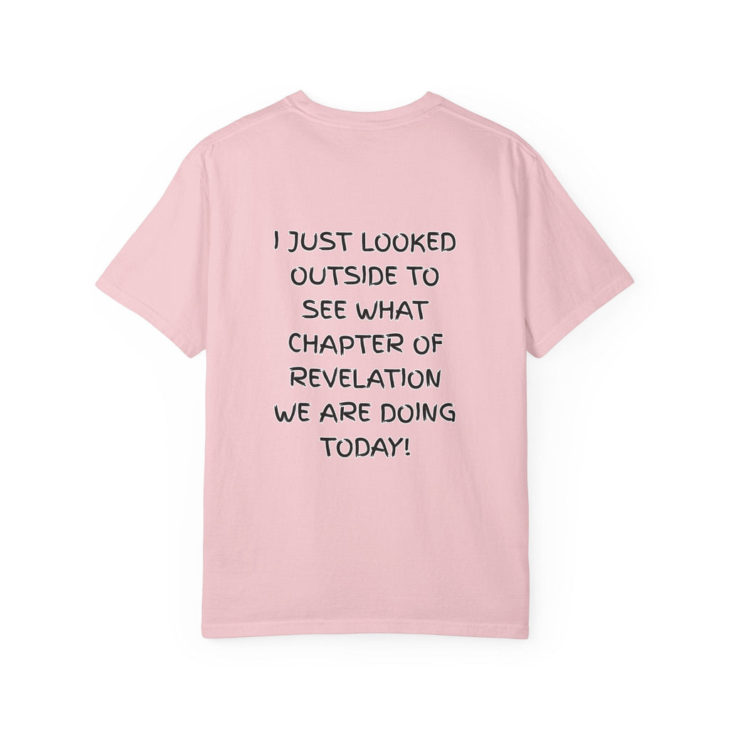 What Chapter of Revelation T-shirt – I Looked Outside My Window Christian T-shirt for End Times Humor & Faith Printify