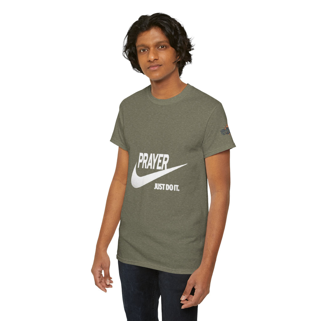 Prayer Just Do It T-shirt - Funny Christian Nike Parody T-shirt - Faith Gear Printify