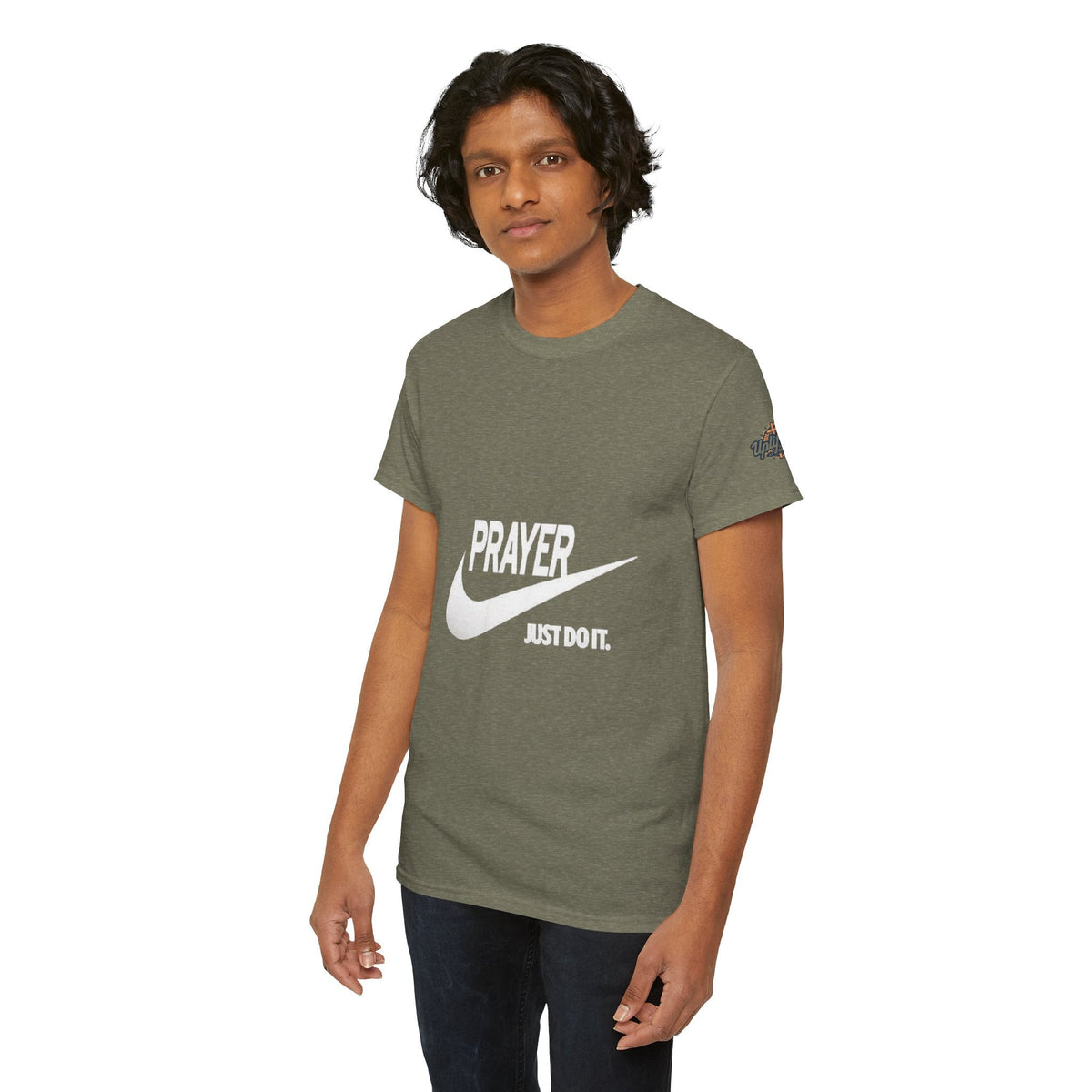 Prayer Just Do It T-shirt - Funny Christian Nike Parody T-shirt - Faith Gear Printify