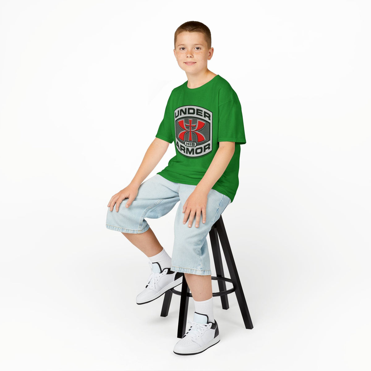 Under HIS Armor Christian T-Shirt — Faith-Inspired Under Armour Style Printify