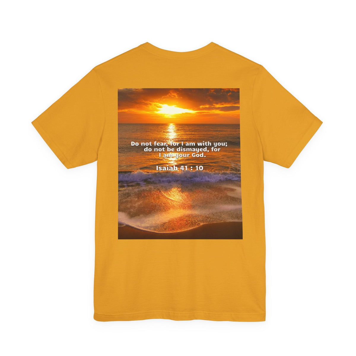Bible Verse Unisex - Isaiah 41 : 10 Jersey Short Sleeve Tee Printify