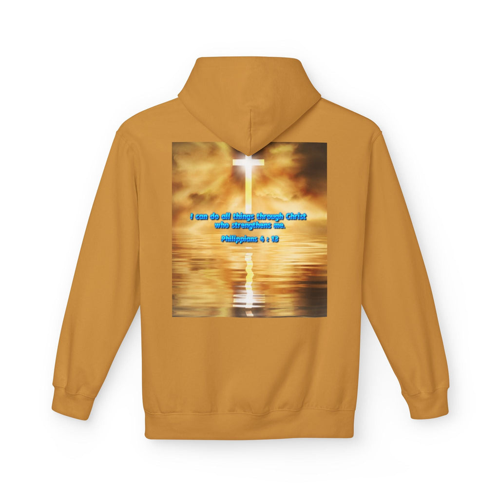 Hoodie - Philippians 4 : 13 Bible Verse Religious Design Printify