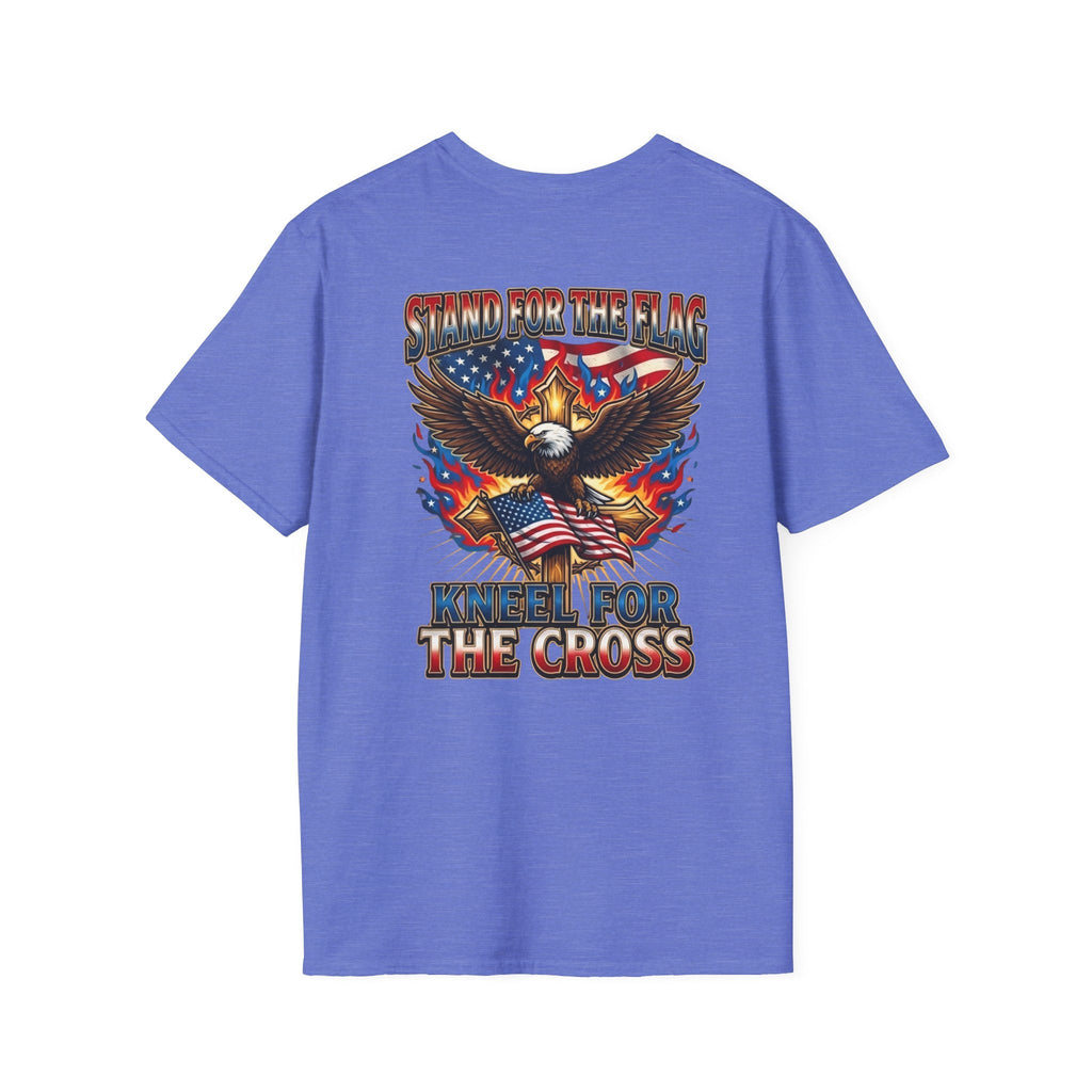 Stand for the Flag Kneel for the Cross T-shirt | Patriotic Eagle T-shirt Printify