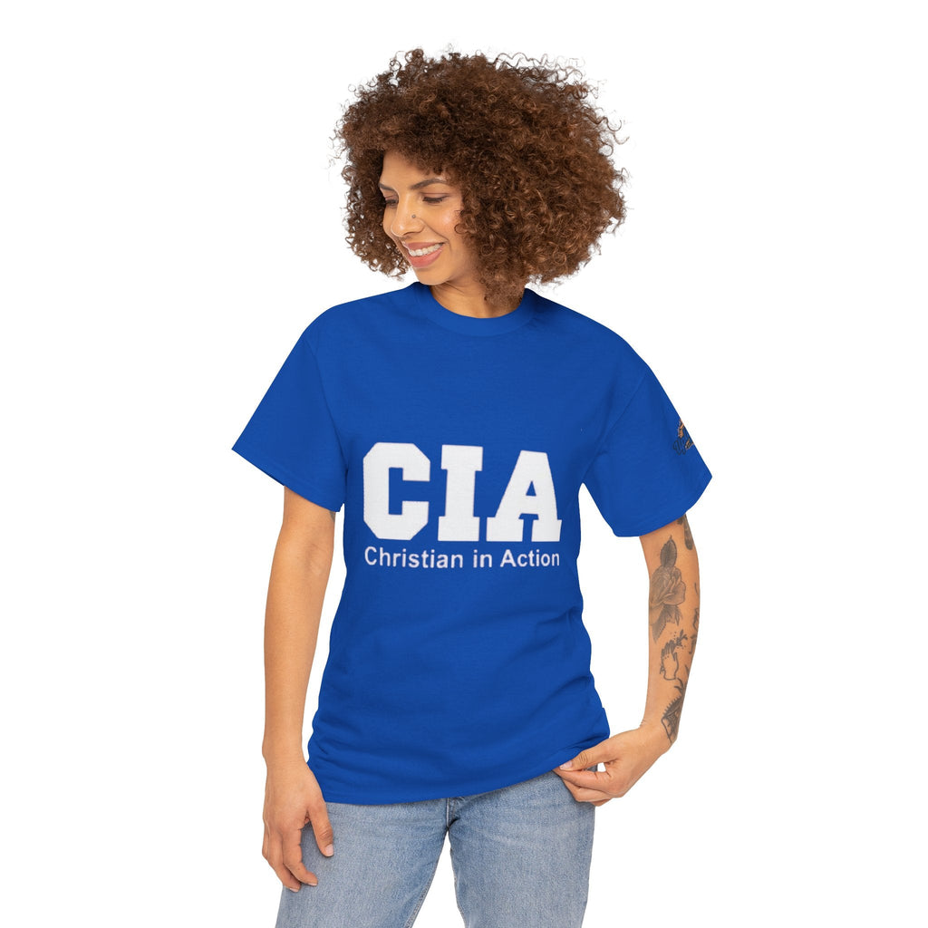 CIA Christian in Action T-shirt - Funny Faith Parody T-shirt - Mission Ready Apparel Printify